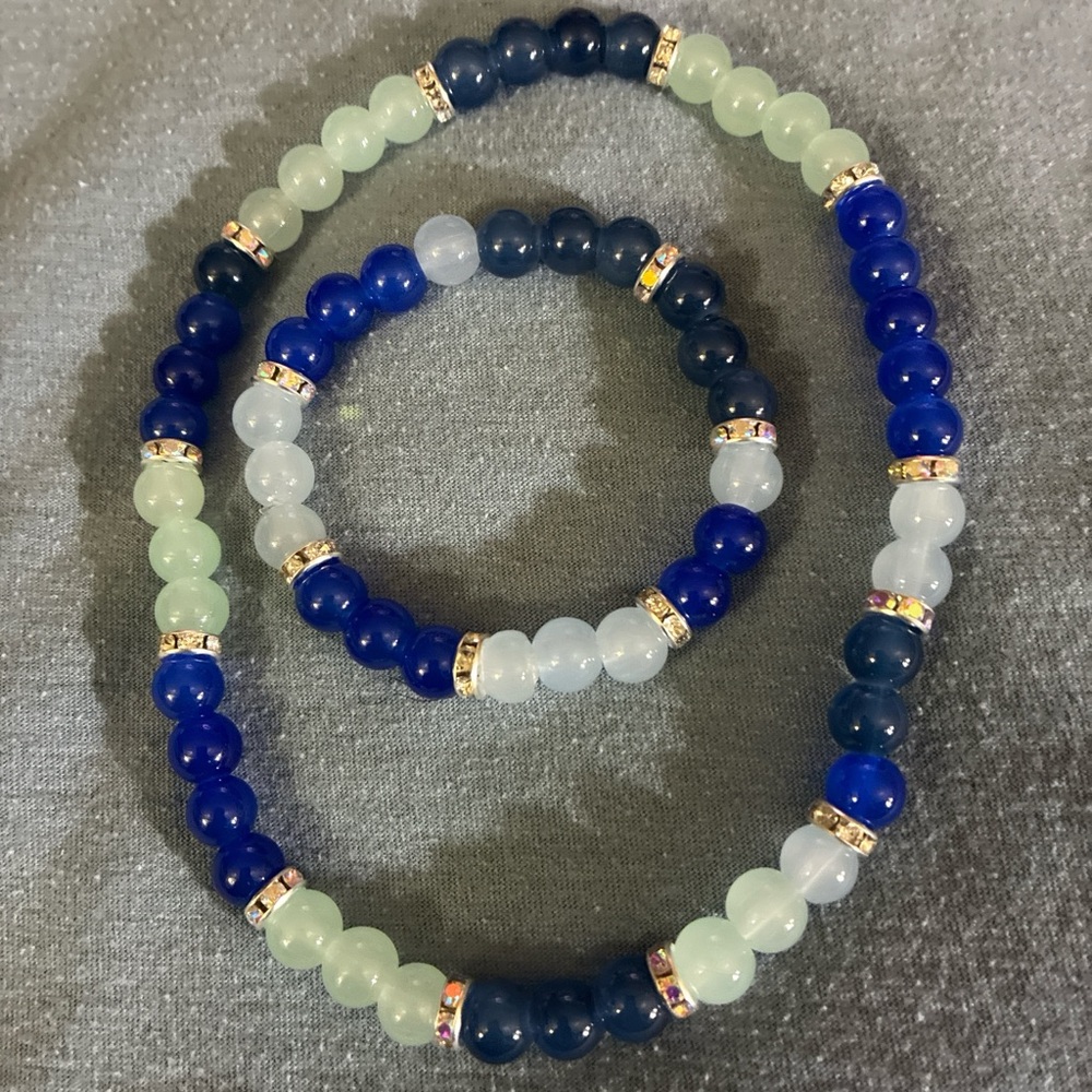 Chic Multicolor Beaded Necklace and Bracelet Set